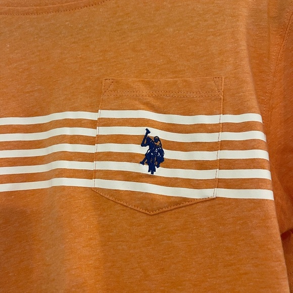 ⭐️Boys XL (14-16) U.S. Polo Assn. Orange Short Sleeve Tee - Picture 3 of 5